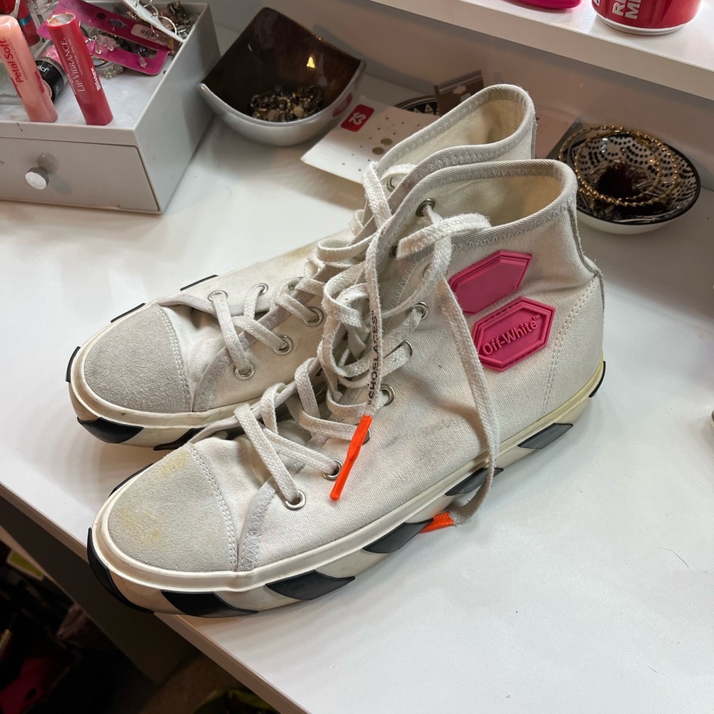 2013 OFF-WHITE sneakers. Sold for about $340.